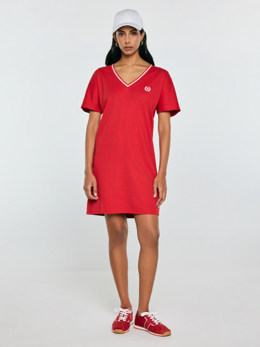 Červené dámske šaty ZORKANA 603